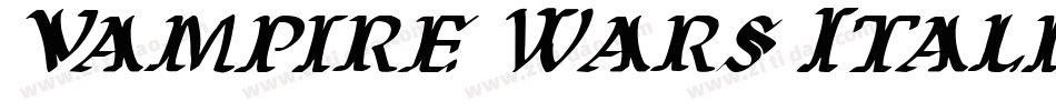Vampire Wars Italic字体转换